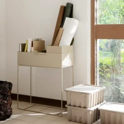 Ferm Living Ferm large box paper with lid 2-pack, Brown