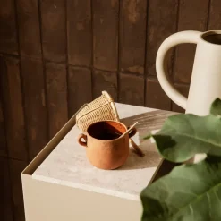 Ferm Living plant box marble tray, Beige Outlet