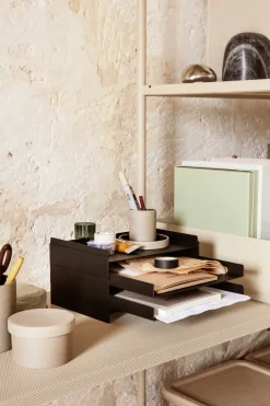 Ferm Living 2x2 document organiser, Black Hot