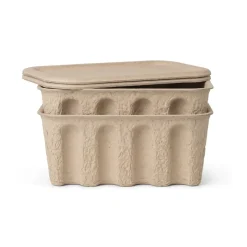 Ferm Living Ferm storage box paper small 2-pack, brown Beige New