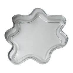 DBKD Filter decorative tray, Clear, Ø22x2 cm Transparent New