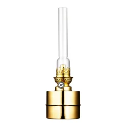 Karlskrona Lampfabrik Flaggskär paraffin lamp, brass Gold-coloured Hot
