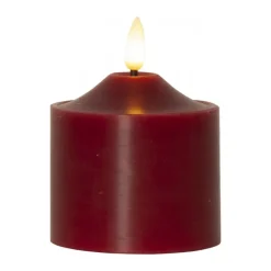 Star Trading Flame LED Pillar Candle 9.5 cm, Red Sale