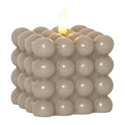 Star Trading Flamme Dot pillar candle Ø7.5x9.5 cm, Beige Online
