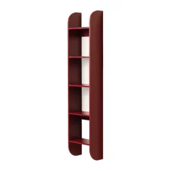 TÔNN furniture Flaneaur wall shelf 27x128 cm, Burgundy Red Discount