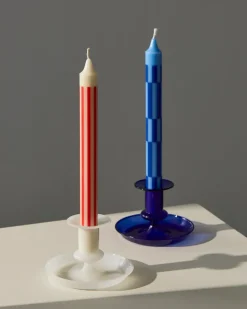HAY Flare candlestick, White Outlet