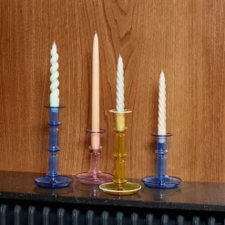 HAY Flare medium candle sticks, -blue Pink Clearance