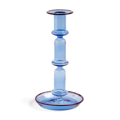 HAY Flare tall candle sticks, light -red Blue Sale