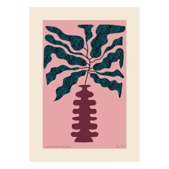Paper Collective Flower Studies 01 (Pricksingle) poster, 30x40 cm PinkRedGreen Hot