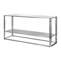 Kristina Dam Studio Foldable console 124x60 cm, Brushed stainless steel Silver-coloured Online