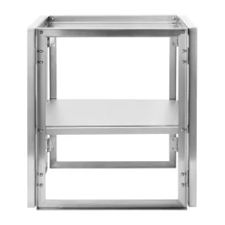 Kristina Dam Studio Foldable side table 40x40 cm, Brushed stainless steel Silver-coloured Hot