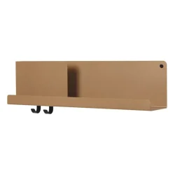 Muuto Folded shelf medium, Burnt Orange Hot