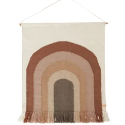 OYOY Follow the rainbow wall decoration 100x124 cm, choko Brown Discount