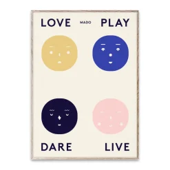 Paper Collective Four Feelings poster, 50x70 cm Multi