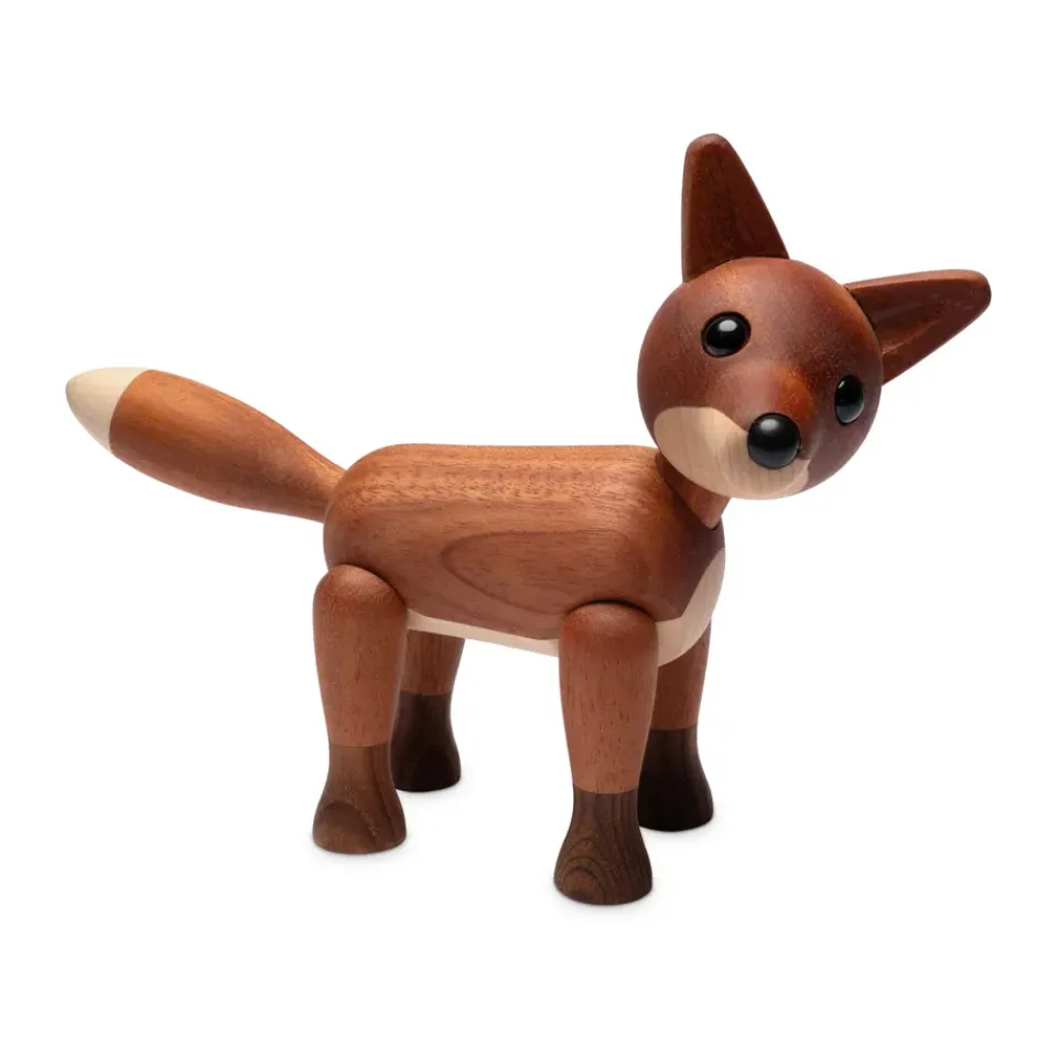 Spring Copenhagen Foxy fox decoration 12 cm, Mahogany Brown New