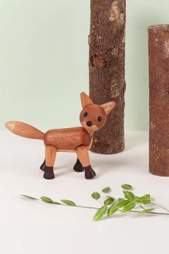 Spring Copenhagen Foxy fox decoration 12 cm, Mahogany Brown New
