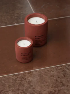 Blomus Fraga scented candles 55 hours, Bloody Orange Cedar Wood RedBrown New
