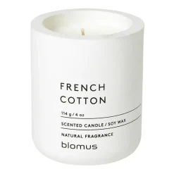 Blomus Fraga scented candles 24 hours, French Cotton-Lily White New