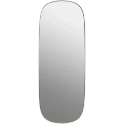 Muuto Framed mirror large, Rose-clear, 118x44,5 Pink Outlet