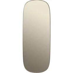 Muuto Framed mirror large, Taupe-taupe, 118x44,5 Brown Discount