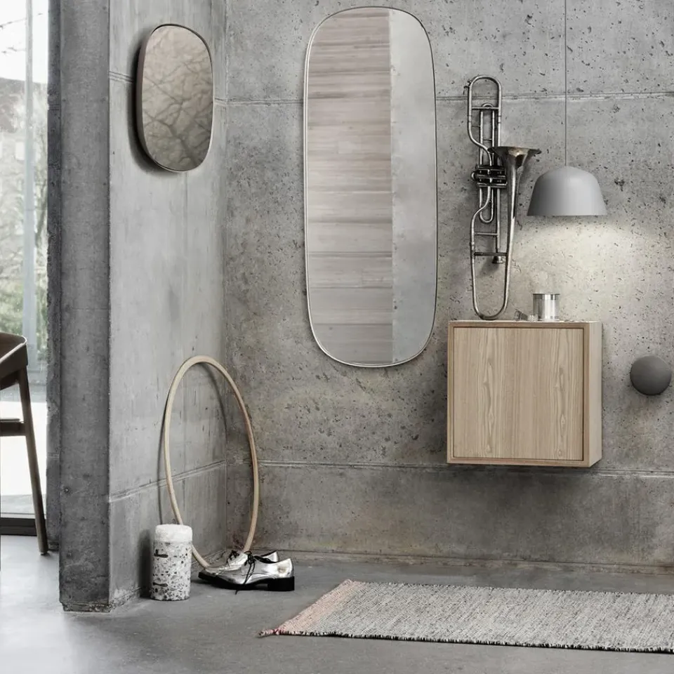 Muuto Framed mirror, Taupe, 59x44 cm BeigeBrown