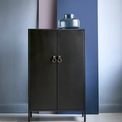 Maze Francis cabinet, . leather Black Clearance