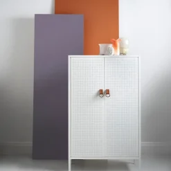 Maze Francis cabinet, . leather White Outlet