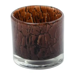 Olsson & Jensen Fuji tealight holder Ø8 cm, Dark Brown Clearance