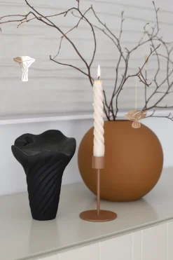 Cooee Design Fungi hanging decorations 4 pieces, Brass Gold-coloured