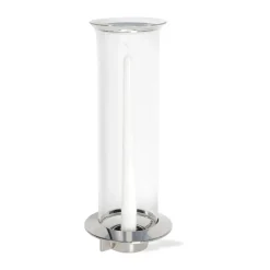 KLONG Fyr candlestick, Nickel Silver-coloured Hot