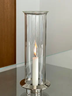 KLONG Fyr candlestick, Nickel Silver-coloured Hot