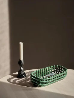 Ferm Living Gale candlestick 13 cm, ened Aluminium Black