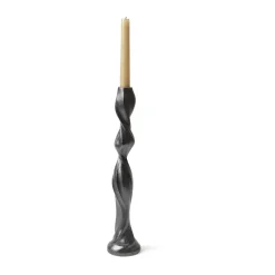 Ferm Living Gale candlestick 38 cm, ened Aluminium Black Best