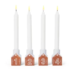 Kähler Gingerbread advent candlestick 4 pieces, Brown Online