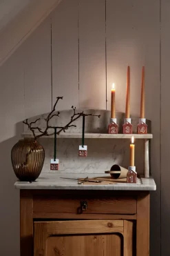 Kähler Gingerbread advent candlestick 4 pieces, Brown Online