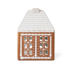 Kähler Gingerbread candle holder small 11 cm, Brown Best