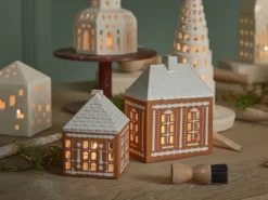 Kähler Gingerbread candle holder small 11 cm, Brown Best