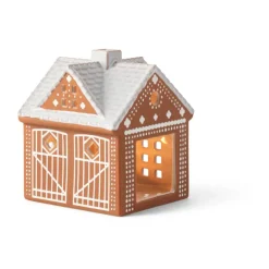 Kähler Gingerbread candle house, Christmas barn 11.5 cm Brown New