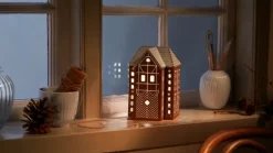 Kähler Gingerbread candle latern large 17 cm, Brown Sale