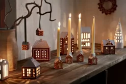 Kähler Gingerbread Christmas hanging 5 cm 2-pack, Brown Best