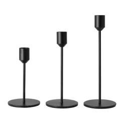 Scandi Living Glare candle holder 22 cm, Black Discount