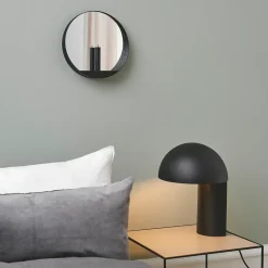 Gejst Glim mirror/candlestick Ø28 cm, Black Best