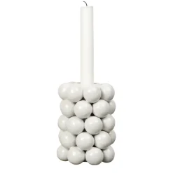 Byon Globe candle sticks 13.5 cm, White New