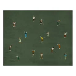 Fine Little Day Golfers poster, 40x50 cm Green