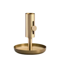 Northern Granny candleholder low, brass Gold-coloured Best