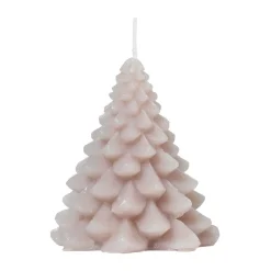 Broste Copenhagen Granny Christmas tree candle Ø9x10 cm, Linen Beige Sale