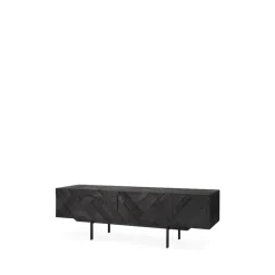 Ethnicraft Graphic media cabinet, 162 cm Black Outlet