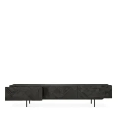 Ethnicraft Graphic media cabinet, 242 cm Black Best