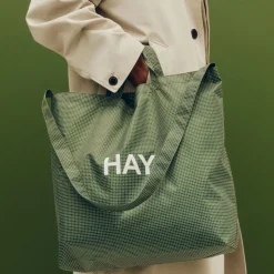 HAY Grid Crossover Bag medium, Dark , medium Green Sale