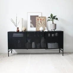 Kristina Dam Studio Grid side table, Black Hot
